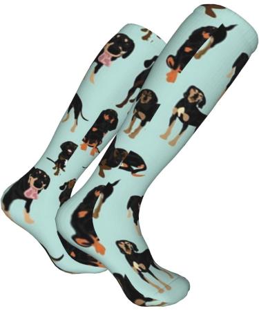 Black and Tan Coonhounds Compression Socks for Men & Women | 15-20 mmHg Support for Running & Cycling | Perfect Gift Wrap - Buy Online on GoSupps.com