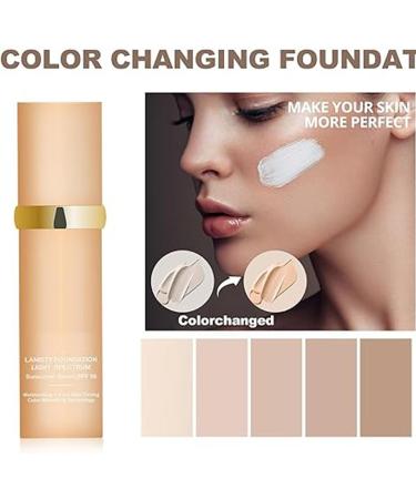 4 In 1 Foundation Liquid- Hydrating Medium Full Coverage Concealer with SPF 50+ Forever Bloom Biomimic Foundation 4 In 1 - Light Spectrum SPF 50 Inspired Longwearing & Waterproof-korean Makeup - Buy Online on GoSupps.com