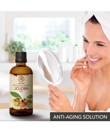 Jojoba l 100ml - Pure Cold-Pressed Jojoba Oil from Argentina | Natural Carrier Oil for Skin & Hair Care | Hydrate Dry Hair & Split Ends - Buy Online on GoSupps.com