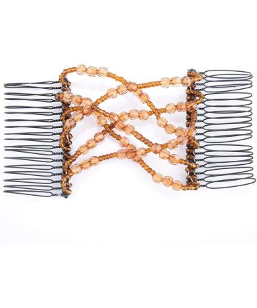 Magic Hair Comb Clip Magic Hair Beauty Decoration Comb(Brown) - Buy Online on GoSupps.com