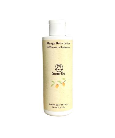 Suntribe Natural Mango Body Lotion / 200ml - 100% Natural Vegan - Revitalizing & Nourishing for a Smooth Feel Against Skin - Gentle Moisturizing Allergen Free