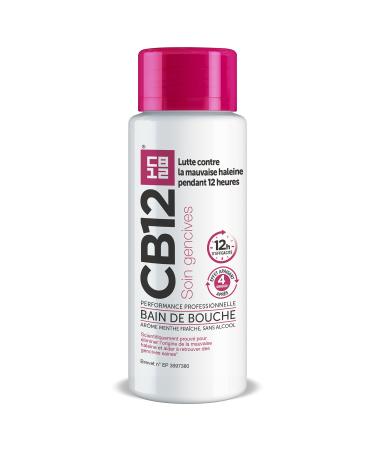 CB12 - Bain de bouche - Soin gencives - Sans alcool - Combat la mauvaise haleine pendant 12 heures - Aide restaurer et maintenir des gencives saines - Ar me menthe fra che - 250 ml