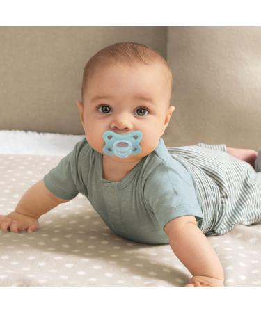 Mam Comfort Schnuller Set - 100% Silicone Pacifiers with Pocket for 2-6 Months - Pink & Gray-Green | 2 Units - Buy Online on GoSupps.com
