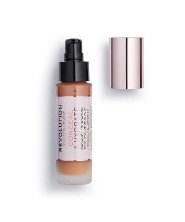 Makeup Revolution Conceal & Hydrate Foundation F13 - Vegan, Cruelty-Free, Hyaluronic Acid Infused - 23ml - Buy Online on GoSupps.com