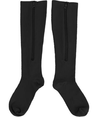 Buy Weikeya Women's Compression Stockings with Zipper - Closed Toe 15-20 mmHg XXL Black | Muscle Regeneration Aid & Fatigue Prevention - Buy Online on GoSupps.com