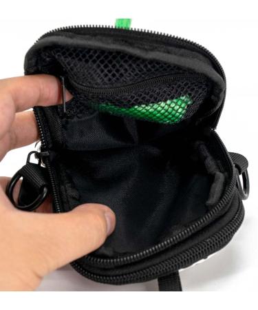 COOWOON GASSI BACK DOG Crossbody Bag - Dog Walking Essential with Poop Bag Dispenser Ideal for Toys & Accessories - Stylish White Leopard Design - Buy Online on GoSupps.com