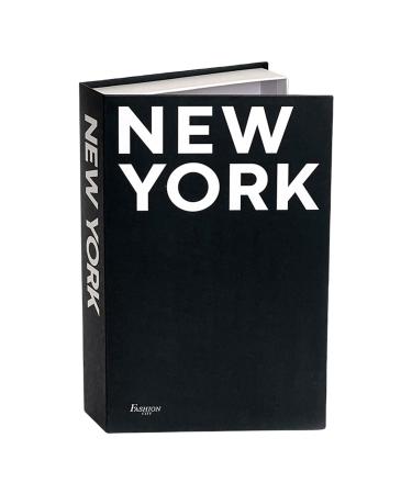 HSHDUTI Ekorative book storage box hardcover modern faux books exhibition books processing modern minimalist creative English bookplace printing decorating fake books black