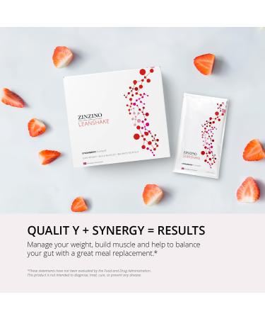 Buy ZINZINO LeanShake Strawberry - 16 Single Serve Packets | Healthy Meal Replacement - International Shipping Available - Buy Online on GoSupps.com