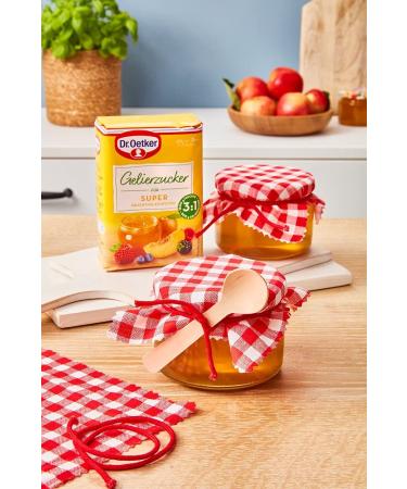 Dr. Oetker Gelier Sugar Super 3:1 - 500g Vegan Gelling Sugar for Jams Jellies & Preserves | Less Sweetness More Fruitiness | International Shipping Available - Buy Online on GoSupps.com