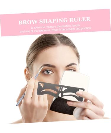 Housoutil 10 Pcs Eyebrow Ruler Makeup Stuff Brow Tool Makeup Tools Eyebrow Shaping Template Labeling Balance 17x4.8cmx5pcs Blackx5pcs - Buy Online on GoSupps.com