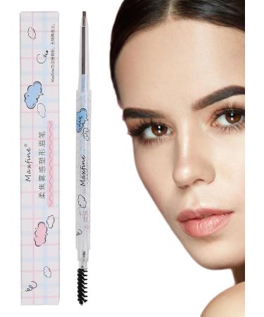 Thin Eyebrow Pencil - Eye Brow Pencils Double Head Design Silky Color Strong Sense of Shape High Saturation Waterproof Eyebrow Pencil for Parties 01 Brown - Buy Online on GoSupps.com