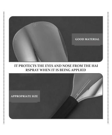 4pcs Beauty Mask Plastic Hairspray Guard Hair Mask Haircut Facial Hairdressing Protector Portable Hairspray Hairspray Protective Mask Hairdressing - Buy Online on GoSupps.com