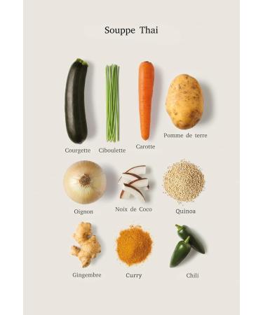 TREVIJANO Thai Soup: 7 sachets of 200g each each bag contains 8 servings of Thai soup - Buy Online on GoSupps.com