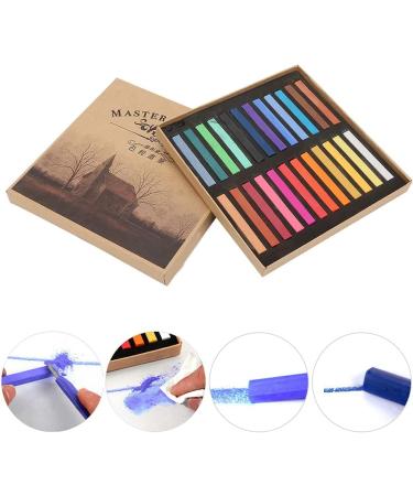 Locadence Fluorescent Crayons Disposable Hair Dying Rod Painting Chalk Set for Pastel Painting Graffiti Sketching Disposable Hair Dyeing Doll Hand Coloring (24 Colors) - Buy Online on GoSupps.com