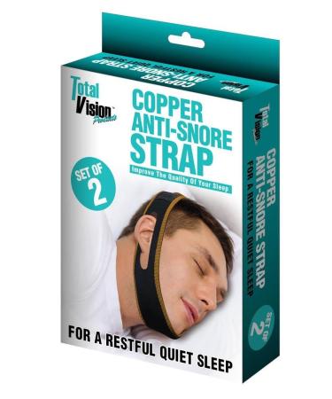 Copper Anti Snore Chin Strap for Snoring Set of 2