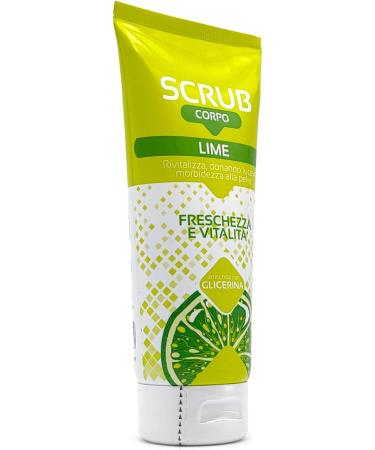  BullTek Lime Exfoliating Body Scrub Cream 150 ml with Ginger Ponce Aloe Vera and The Green Freshness and Vitality for the Skin Deep Hydration with Glycerine Exfoliates and Nourishes All Types - Buy Online on GoSupps.com