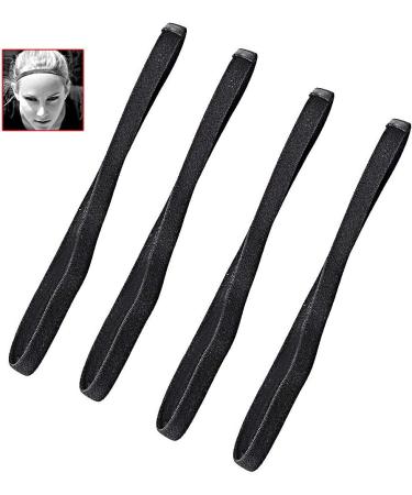 8 Pack Elastic Hair Bands for Men & Women - Sports Headbands for Football Yoga Running - Black Thin Hair Bands for Kids - Buy Online on GoSupps.com