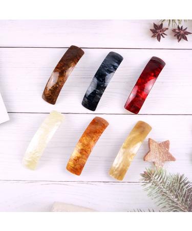 6 Large Tortoise Hair Clips for Fine & Medium-Thick Hair | Automatic French Claw Clips for Women & Girls - Amber - Buy Online on GoSupps.com
