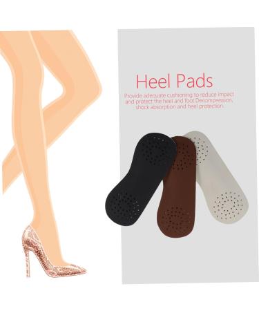 3 Pairs Non-Slip Heel Stickers | Shoe Heel Pads & Cushions for Loose Heels - High Grip Leather Inserts - Buy Online on GoSupps.com