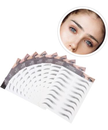  Mikinona Mikinona 9 Sheets Imitation Eco Eyebrow Sticker Natural False Eyebrow Tattoo Sticker Fake Eyebrow Stickers Black Stickers - Buy Online on GoSupps.com
