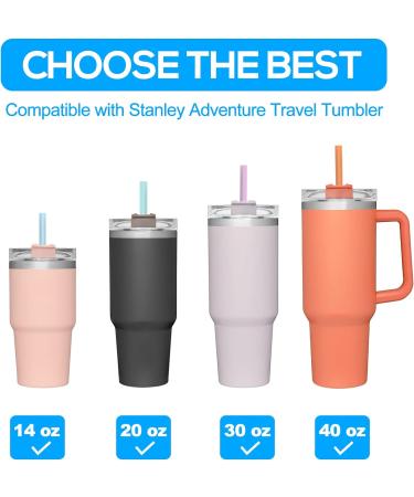 XANGNIER 6 Pack Multicolor Silicone Replacement Straws for Stanley Cups - Reusable Long Straws with Cleaning Brush | Compatible with Stanley Quencher Adventure, Water Jug & Cup Accessories - Buy Online on GoSupps.com