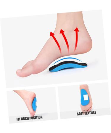 FOMIYES 2 Pairs Arch Support Insoles - Comfortable Foot Care Cushions for Flat Feet Orthotic Half Insoles for Enhanced Comfort - Buy Online on GoSupps.com