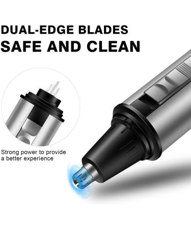 4 in 1 Nose Hair Trimmer for Men - Waterproof Ear & Eyebrow Clipper Travel-Friendly Battery-Powered Grooming Tool - Buy Online on GoSupps.com