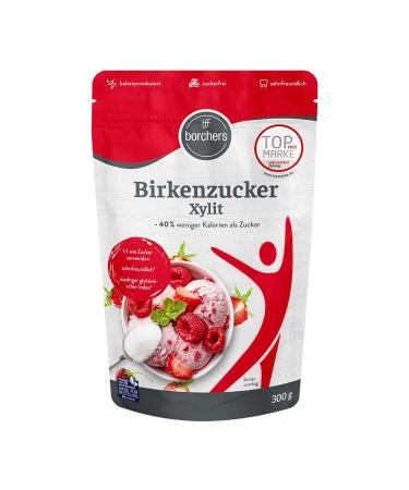 3x Borchers birch sugar xylitol |3x 300 g bag |Sugar alternative |Sugar replacement |Sweet agent |Sugar -free |Reduced calorie |Tooth -friendly (3)