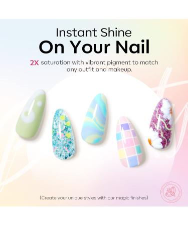 Modelones Gel Nail Polish Kit 24Pcs - Pastel Spring 20 Colors 7ML Glitters | Macarons Girly Collection - Gel Polish Set with Top/Base Coat | Manicure Kit for Women and Girls - Buy Online on GoSupps.com