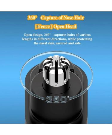 Portable Nose Hair Trimmer for Men - Rechargeable 360 Capture | Blue Color - Buy Online on GoSupps.com