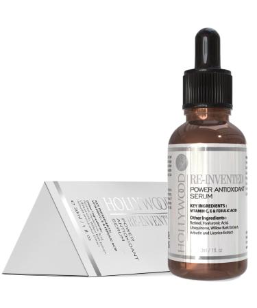 Hollywood skin Power Antioxidant Serum With 300 more Ferulic acid and vitamins C & E STRONGER than all the rest dosed to save you money and to work 30ml bottle
