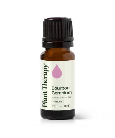 Plant Therapy Geranium Bourbon Essential Oil 10 mL (1/3 oz) 100% Pure Undiluted Natural Aromatherapy Soothing Skincare and Emotional Balance Geranium Bourbon 0.34 Fl Oz (Pack of 1)