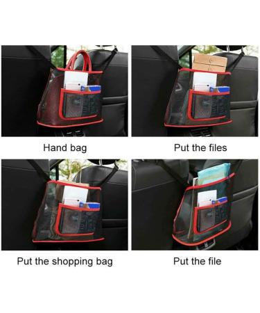 NganSuRong Car Seat Organizer Bag with Net Pocket, Cell Phone Holder, and Document Holder - Red - Buy Online on GoSupps.com