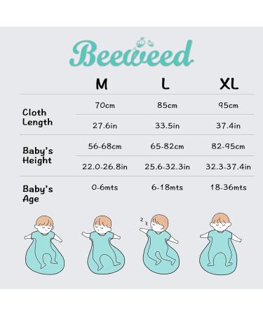 Beeweed 1.5 Tog Cotton Baby Sleeping Bag 18-36 Months - Unisex Wearable Blanket for Toddlers - Sleeveless Swaddle Sack with Double Zipper - All Seasons Sleep Bag - Swan Design - Buy Online on GoSupps.com