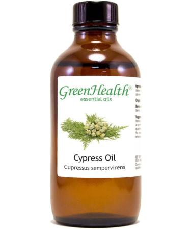 Cypress 4 fl oz (118 ml) Glass Bottle w/Cap 100% Pure Essential Oil GreenHealth - Buy Online on GoSupps.com
