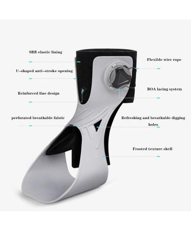 Buy Adjustable Foot Drop Orthotic Brace - Ankle Support for Plantar Fasciitis | Pain Relief & Improved Walking Gait - Large Right Foot - Buy Online on GoSupps.com
