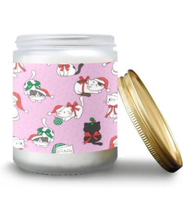 Buy Vanilla Candles - Scented Aromatherapy Jar Candles 7 oz Gift Set for Women | Cute Cat Design - Buy Online on GoSupps.com