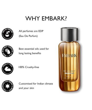 AARVVINTA CRAFT My Journey Rajasthan Liquid Spicy Perfume For Men & Women Unisex Premium Fragrance Eau De Parfum - 100 Ml - Buy Online on GoSupps.com