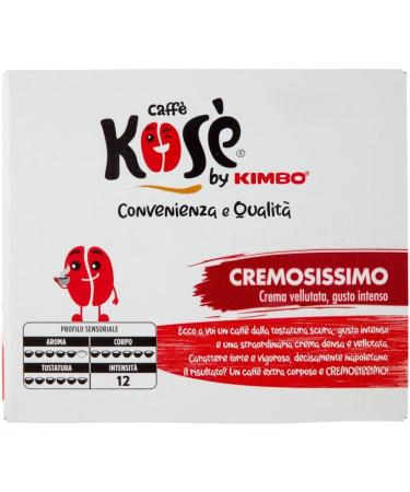 caff Kos Cialde Compostabili Cremosissimo cialde ESE 44mm 3x Box Lot de 50 dosettes de caf + Italian Gourmet polpa 400g - Buy Online on GoSupps.com