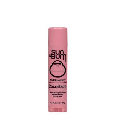 Sun Bum Wild Strawberry Cocobalm | Hydrating Lip Balm with Aloe | Hypoallergenic, Paraben Free, Silicone Free,| 0.15oz Stick