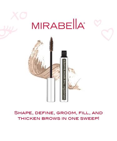 Mirabella Beauty Brow Shaper - Universal Shade Eyebrow Gel for Long-Lasting Definition and Conditioning with Aloe & Vitamin B5 - Buy Online on GoSupps.com