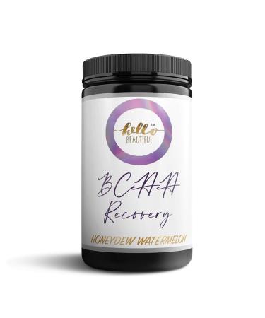Hello Beautiful BCAA Recovery Powder - Vitamin B-66 L-Glutamine Pre & Post Workout Muscle Recovery & Muscle Builder Drink Supplement for Women (Honeydew Watermelon)