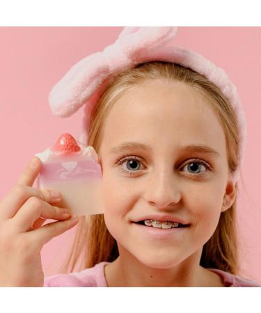 Berry Soap Bar - 100% Natural Strawberry & Cream Exfoliating Bath Bar for Soft Moisturized Skin | Ideal for Women Men & Kids - Buy Online on GoSupps.com