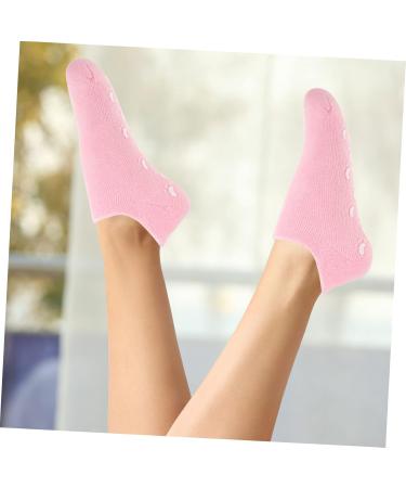 Beavorty 2 Pairs Gel Socks Heel Socks for Dry Cracked feet Comfortable Socks Gel Lined Socks moisturizing feet Socks Dry feet Socks Moisture Heel Socks Foot mask Spa Vegetable Gel Miss 22x10x1cm - Buy Online on GoSupps.com