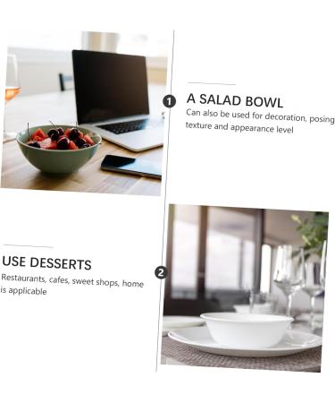 Alipis 3 Pcs Glass Bowl Fruit Decor Soup Cereal Bowl Salad Serving Plate Kitchen Container Pearlescent 11.5x11.5cm x3pcs Transparentx3pcs - Buy Online on GoSupps.com