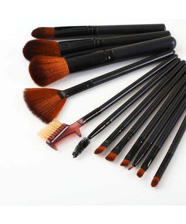 Shiratori 12-Piece Makeup Brush Set with Holder | Premium Synthetic Brushes for Foundation Blush Eyeshadow & More - Perfect for Flawless Makeup Application - Buy Online on GoSupps.com