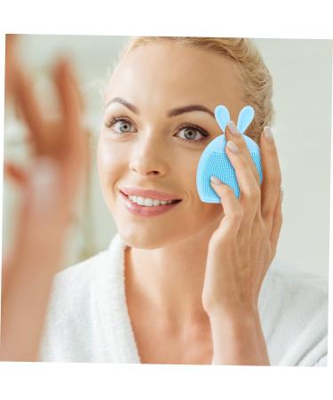 minkissy 8 Pcs Rabbit Ears Facial Brush Women Facial Brush Silicone Cleaning Brush Facial Exfoliating Brush Handheld Massagers Exfoliating Facial Brush Pore Brush Face Miss Silica Gel Light Bluex2pcs 7.5x7.5cmx2pcs - Buy Online on GoSupps.com