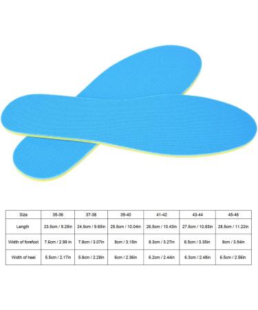 Dual Side Breathable Shoe Insoles - Cushioning & Shock Absorbing Inserts for Comfortable Walking (Size 41-42 - Buy Online on GoSupps.com