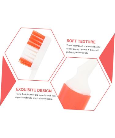 4-Piece Travel Toothbrush Set - Lightweight Wear-Resistant Collapsible Outdoor Toothbrushes for Kids & Adults - Perfect for Travel - Buy Online on GoSupps.com