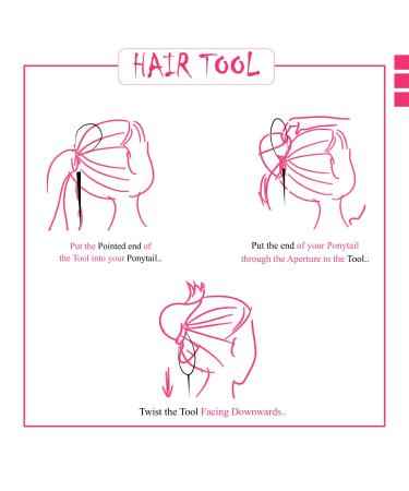 WedDecor 2 Piece Black Topsy Braid Hair Extension Ponytail Tools for Women & Girls - Pink - Buy Online on GoSupps.com